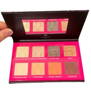Shaina B. Miami 8 Eyeshadow Palette brown rose gold peach tan